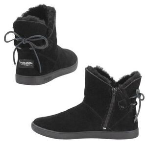 Koolaburra by UGG Women's Boot 100% Leather Autralian Sheep Fur Brown Size 6